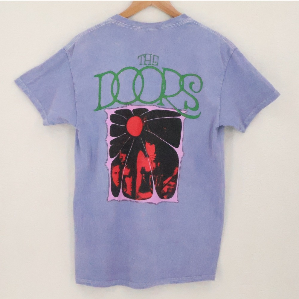 The Doors Band Graphic Tee Shirt Mens Size M Purple Rock Music Cotton Concert - Picture 3 of 7